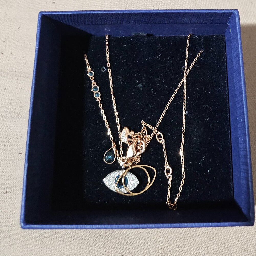 Swarovski evil eye necklace